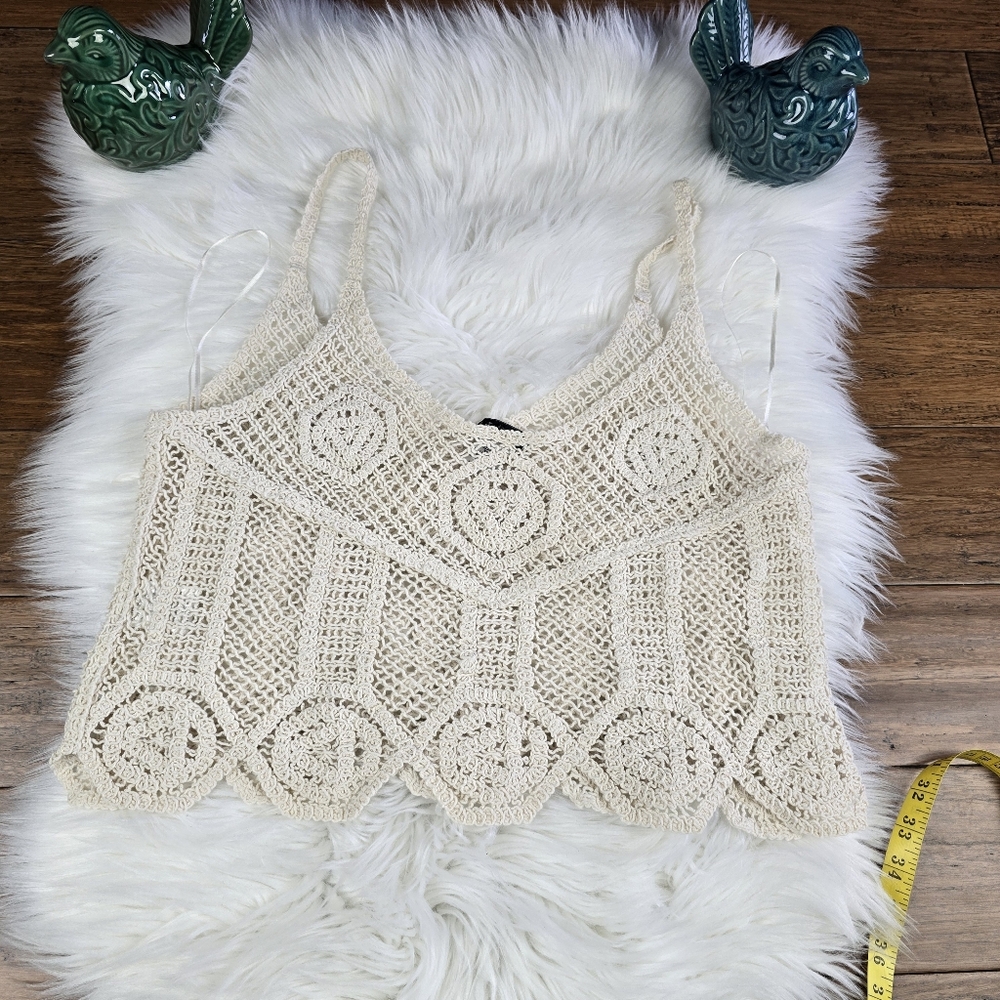 Rachel Zoe Crochet Tank Large - Picture 8 of 12